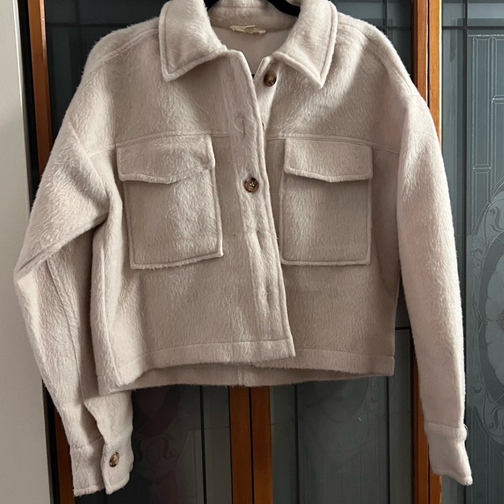 PacSun Cream Teddy Jacket
